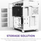 NZXT H9 Elite Dual-Chamber ATX Mid-Tower PC Gaming Case – Includes 3 x 120mm F120 RGB Duo Fans with Controller– Glass Front, Top & Side Panels 360mm Radiator Support Cable Management White