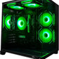 Computer Desktop PC AMD Ryzen 7 5700G Up to 4.6GHz Prebuilt PC 16G RAM DDR4 1TB M.2 SSD ARGB Fan Computer Tower