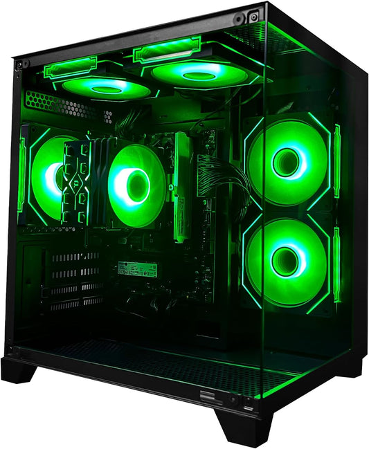 Computer Desktop PC AMD Ryzen 7 5700G Up to 4.6GHz Prebuilt PC 16G RAM DDR4 1TB M.2 SSD ARGB Fan Computer Tower